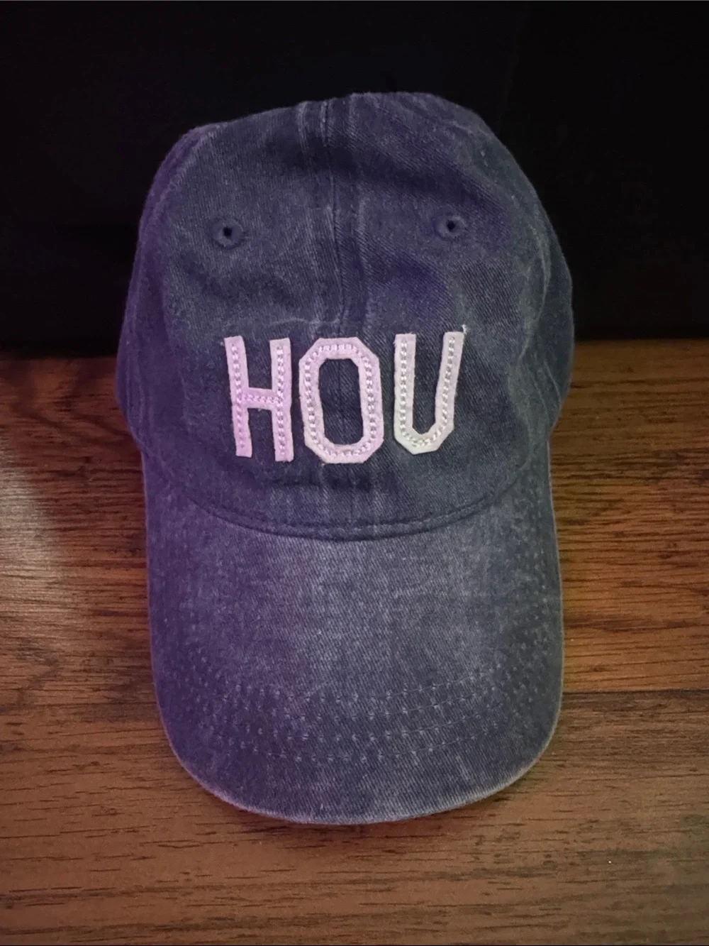 Navy HOU Embroidered Hat 44.T13